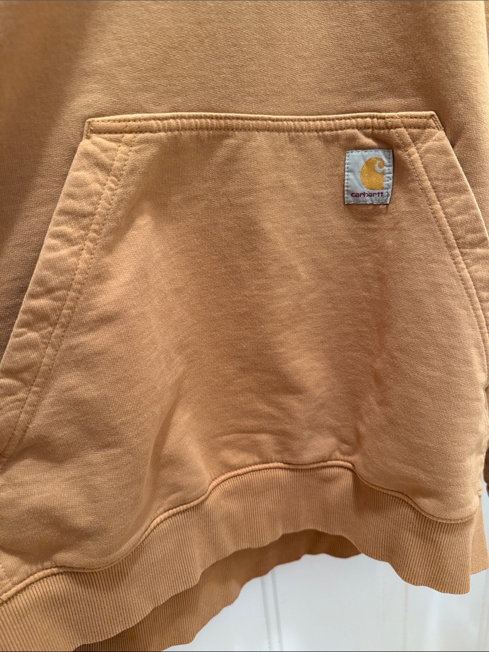 Carhartt Men’s Carhartt Brown/Tan Hooded Pullover Sweatshirt - Picture 2 of 6